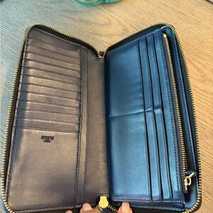 Tory Burch Black Leather WOMen's Wallet/ checkbook